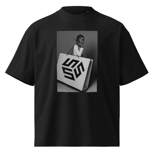 Black SSS Big Bag Oversized Tee
