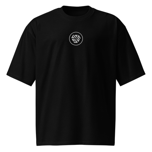 Black Oversized SSS Logo Tee