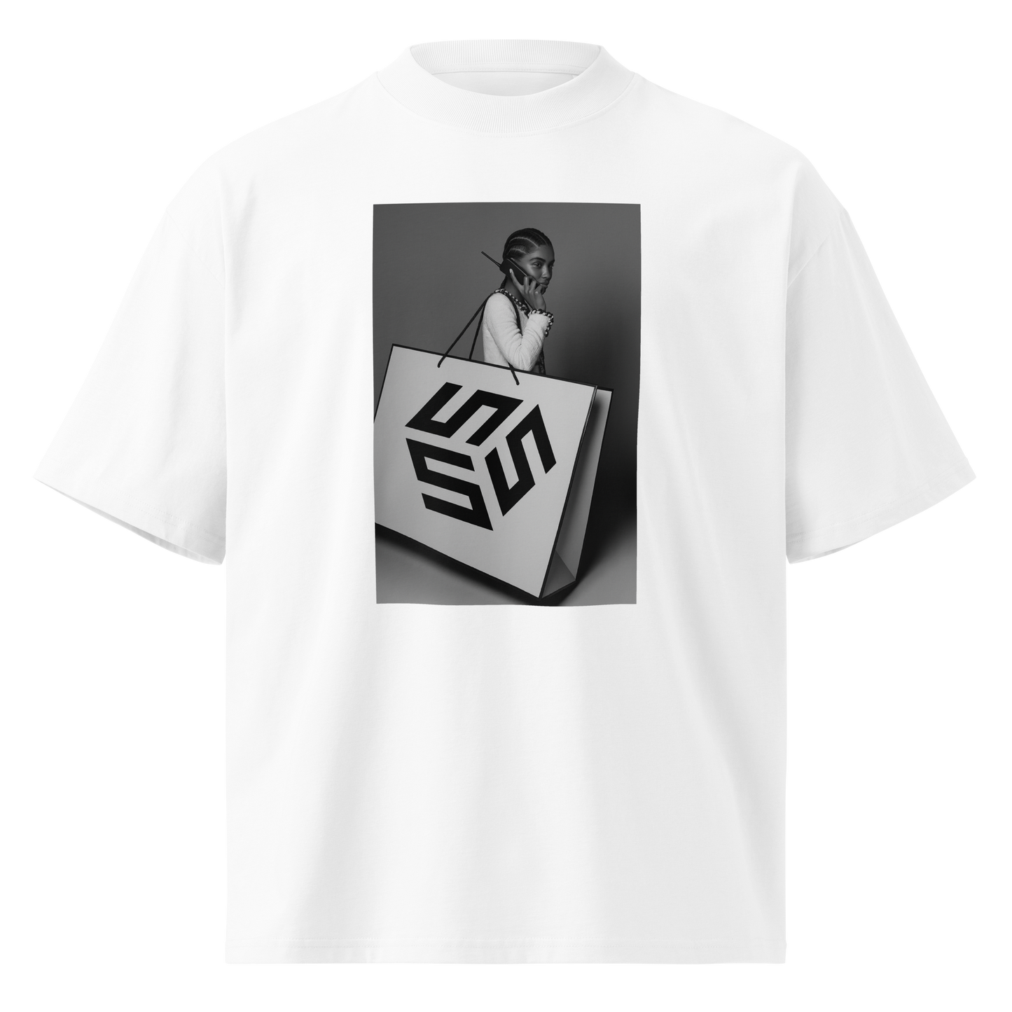 White SSS Big Bag Oversized Tee