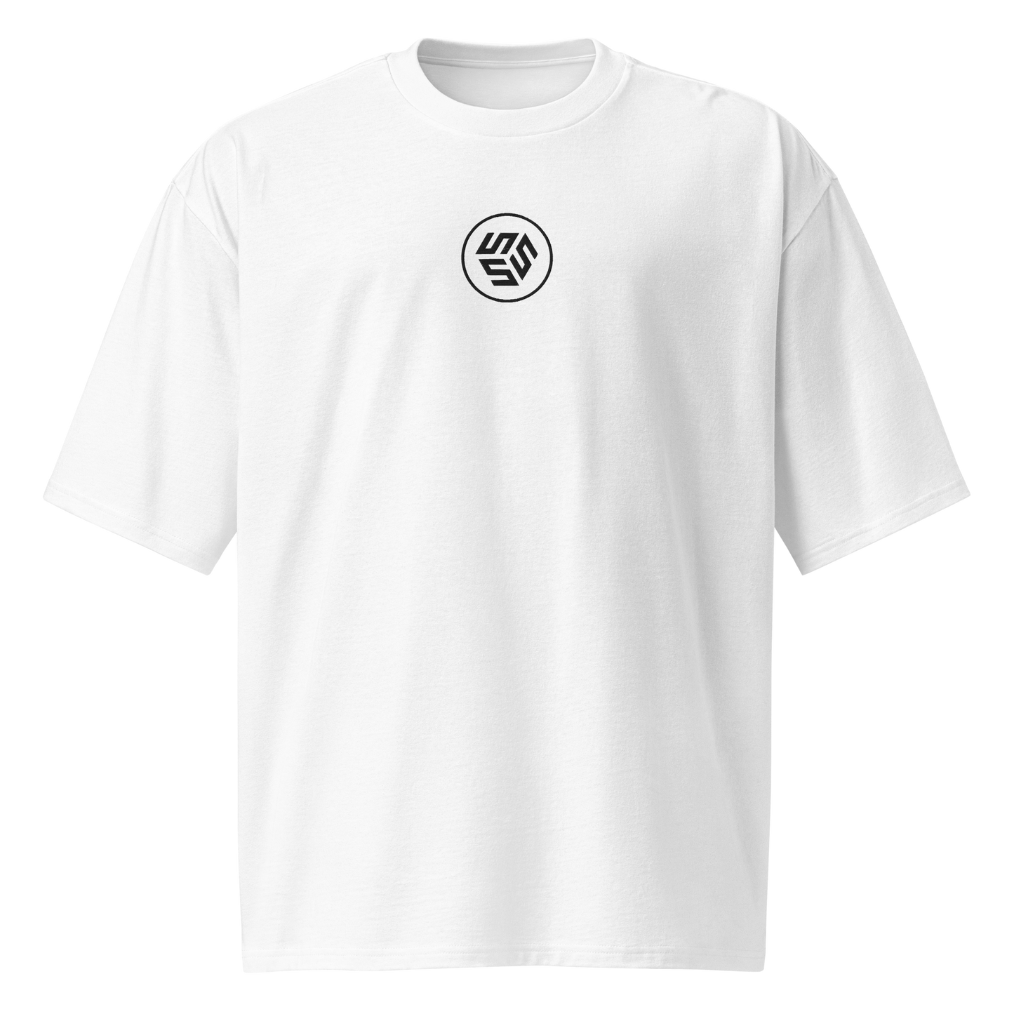 White Oversized SSS Logo Tee