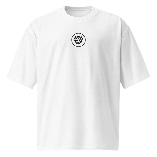 White Oversized SSS Logo Tee